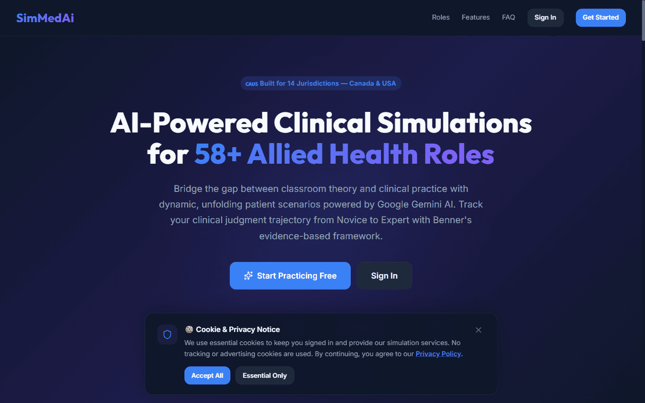 SimMedAi interface
